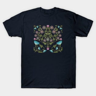 Art Nouveau Morning Glory Garden T-Shirt